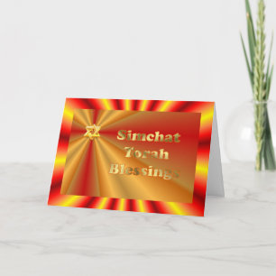 Simchat Torah Joodse feestdag Chag Sameach Feestdagen Kaart