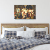 Simchat Torah van Solomon Hart - Circa 1850 Canvas Afdruk (Insitu (Slaapkamer))