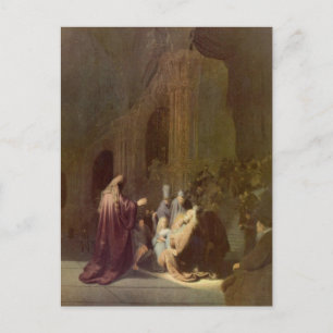 Simeon in de tempel door Rembrandt Briefkaart