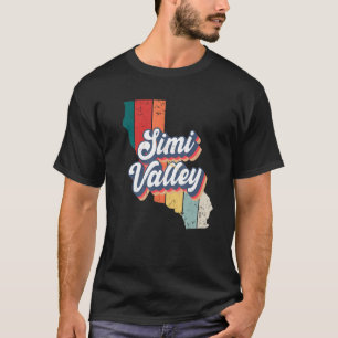 Simi Valley City Retro Hometown California T-shirt