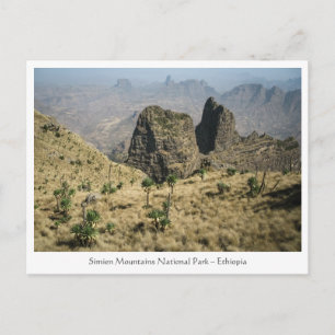 Simien Mountains Ethiopië Briefkaart
