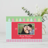 Simili arbres Noël carte photo (Debout devant)