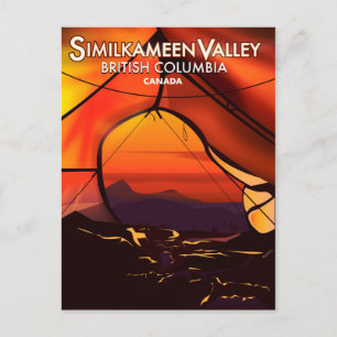 Similkameen Country, Canada vintage reisposter Briefkaart