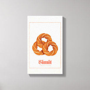 Simit Turkse Sesam Brood Traditie Canvas Poster Afdruk