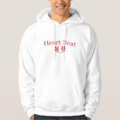Simkung Heart Skip Korean Hangul Typography Hoodie (Voorkant)