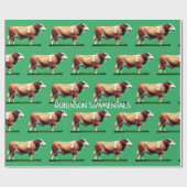 Simmental Bull Cadeaupapier (Vlak)