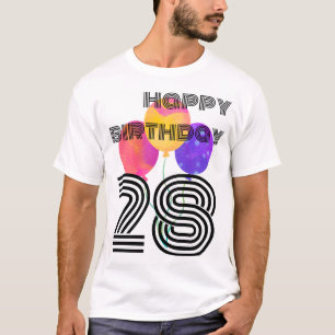 simmi mode heureux t-shirt de 28e anniversaire heu