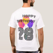 simmi mode heureux t-shirt de 28e anniversaire heu (Dos)