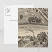 Simmon's Prairie Boerderij, Kenosha Water Cure Briefkaart (Voorkant / Achterkant)