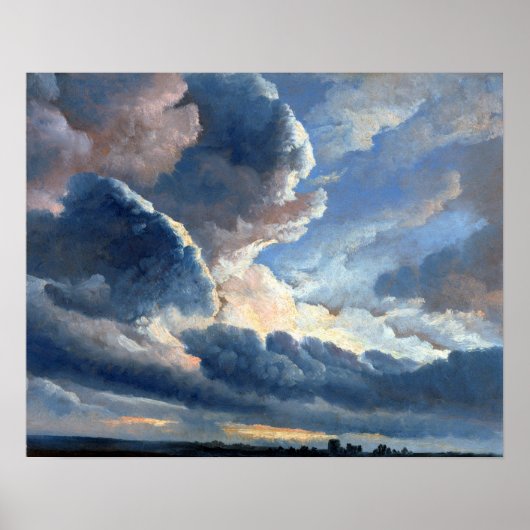 Simon Alexandre Clément Denis Study of Clouds Poster (Voorkant)