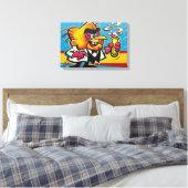 Simon Bar Sinister 2 Canvas Afdruk (Insitu (Slaapkamer))