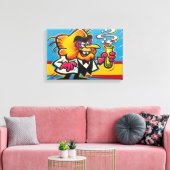 Simon Bar Sinister 2 Canvas Afdruk (Insitu (Woonkamer))