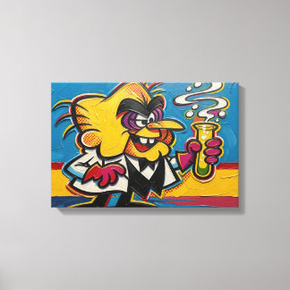 SIMON BAR SINISTER 3 CANVAS AFDRUK