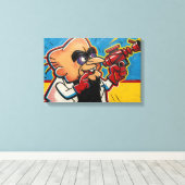 Simon Bar Sinister Canvas Afdruk (Insitu (Houten vloer))