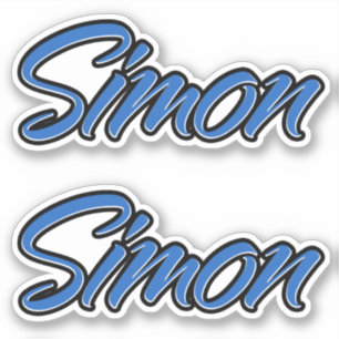 Simon Blue Autocollants
