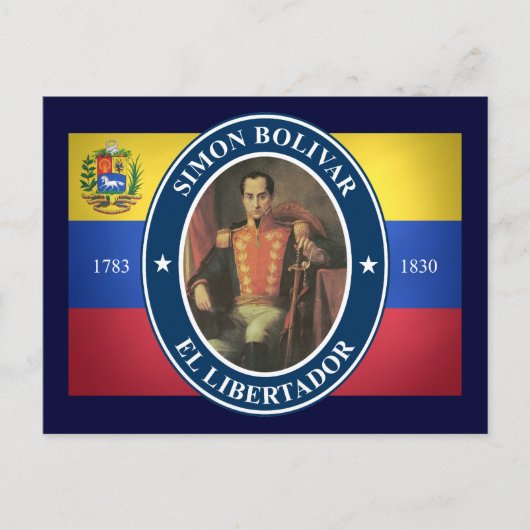 Simon Bolivar Briefkaart (Voorkant)