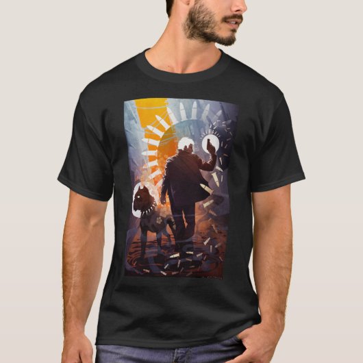 Simon en perziken t-shirt (Voorkant)