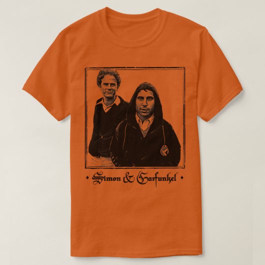 Simon Garfunkel  Vervaagd Stijl Esthetisch T-shirt (Design voorkant)