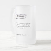 Simon GP Collectors Cup Matglas Bierpul (Voorkant links)