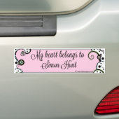 Simon Hunt Bumpersticker (Op auto)