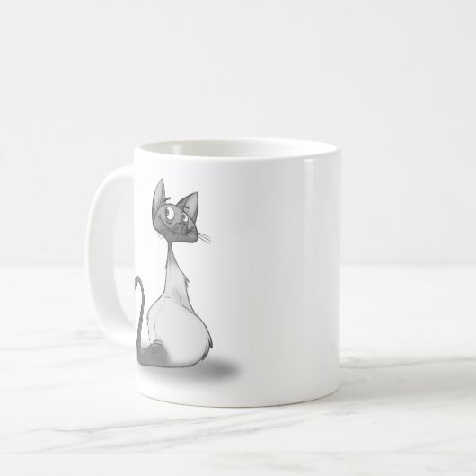 Simon Kat - Sketch Mok (Voorkant links)
