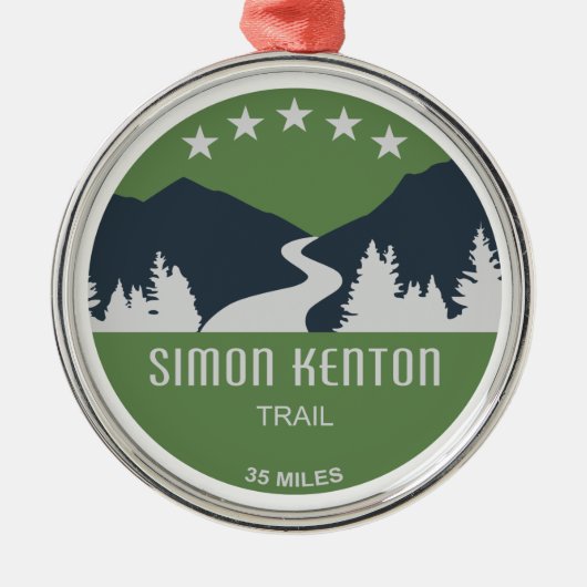 Simon Kenton Trail Metalen Ornament (Voorkant)
