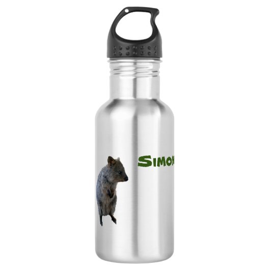 Simon Nom Et Aussie Quokka, Bouteille D'Eau (Devant)