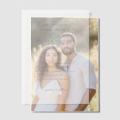 Simon Simple Elegant Wedding Vellum Uitnodigingen (Offset (Koppel))