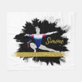 Simone Biles Blanket Fleece Deken (Voorkant (Horizontaal))