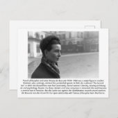 Simone de Beauvoir - feminist Briefkaart (Voorkant / Achterkant)