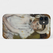 Simone in een Witte Bonnet Case-Mate iPhone Case (Achterkant (horizontaal))