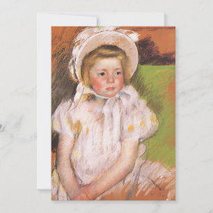 Simone in een Witte Bonnet   Mary Cassatt