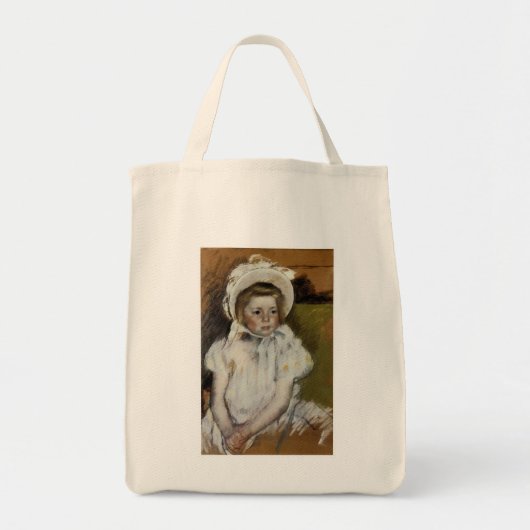 Simone in een Witte Bonnet Tote Bag (Voorkant)