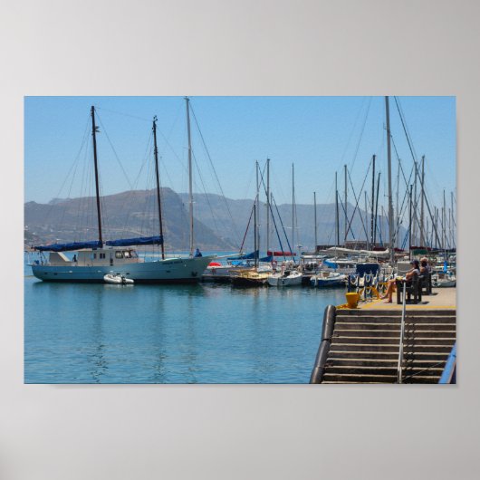 Simon's Town Marina Harbor South Africa Poster (Voorkant)