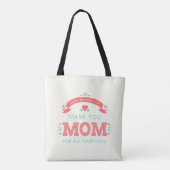 Simpel bedankt, mama Moederdag | CANVAS TAS (Achterkant)