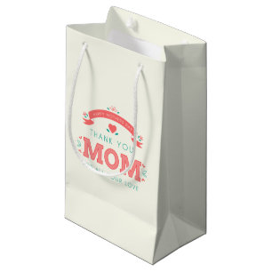 Simpel bedankt, mama Moederdag   Gift Bag Klein Cadeauzakje