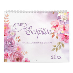 Simpel Bijbeltekst Bloemencalender Kalender