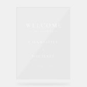 SIMPEL, ÉLÉGANT, MARIAGE "BIENVENUE" (Recto)