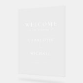 SIMPEL, ÉLÉGANT, MARIAGE "BIENVENUE" (Angle)