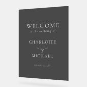 SIMPEL, ÉLÉGANT, MARIAGE "BIENVENUE" (Angle)