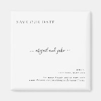 Simpel Elegant Minimalistisch Trouwen Bewaar onze