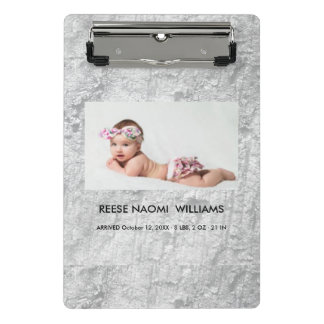 Simpel Elegante foto van babymeisje Mini Klembord