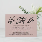 Simpel Elegante Hernieuwing van Geloften Kaart (Staand voorkant)