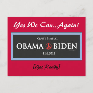 Simpel gezegd OBAMA BIDEN 2012 Briefkaart
