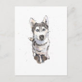 simpel grijs en grappig Briefkaart (Voorkant)