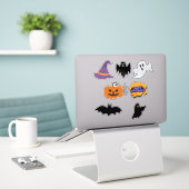 Simpel Halloween  Sticker (Laptop op bureau)