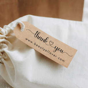 Simpel, handschrift, "Dank je wel 🖤" Rubberstempel