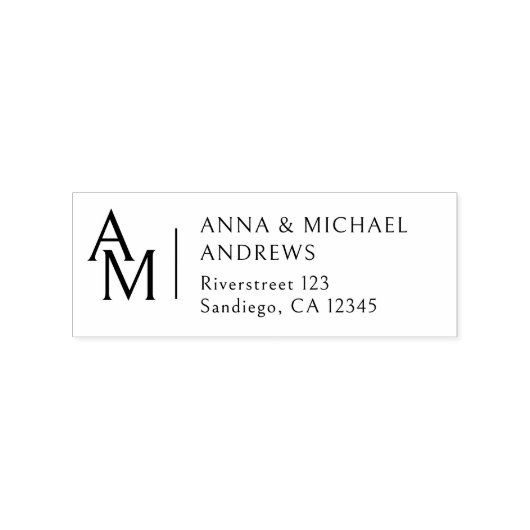 Simpel, Monogram Stempel (Afrduk)
