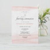 Simpel Roze Uitnodiging (Staand voorkant)