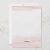 Simpel Roze Uitnodiging (Achterkant)